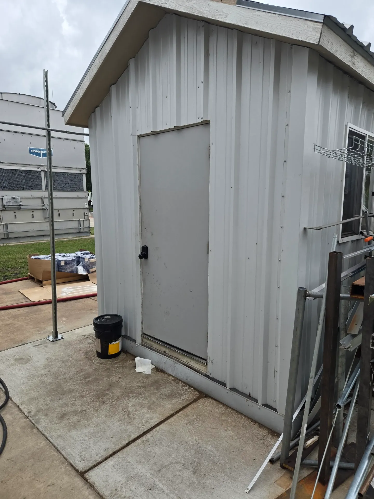 [220526030530] 20' x 20' Metal Garage Shed, 9' High Double Front Doors, 13' Peak, 400 Sq-Ft 
