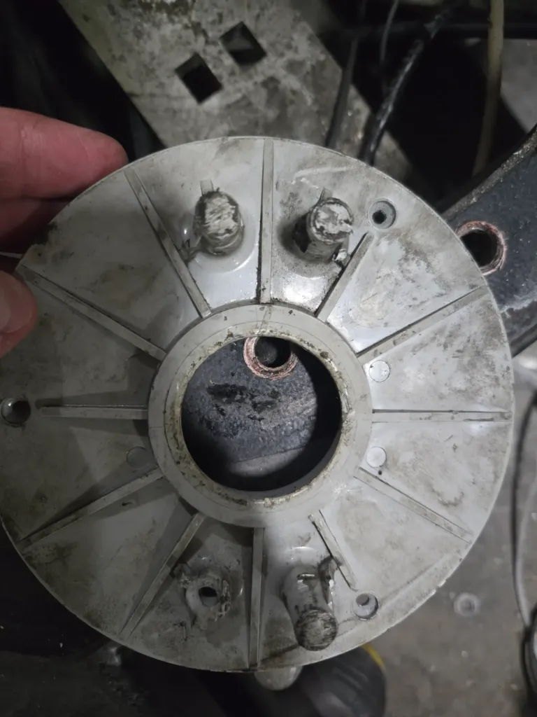 Mounting Flange for Ravioli Slip Ring , Model Custom Machined, Variant Nylamid (OD 149 mm)